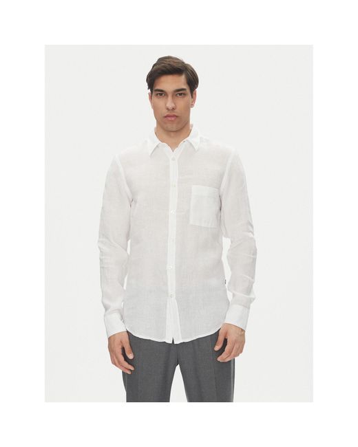 Boss Hemd 50537381 Regular Fit in White für Herren