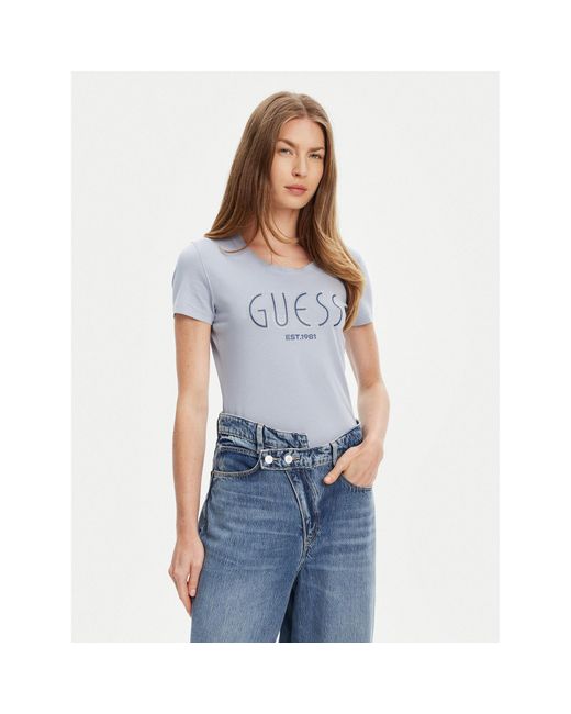 Guess Blue T-Shirt W5Yi05 J1314 Regular Fit