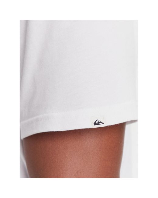 Quiksilver White T-Shirt Eqyzt08204 Regular Fit