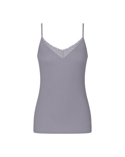 Triumph Purple Pyjama-T-Shirt Aura Spotlight 10221405 Regular Fit