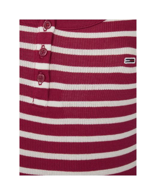 Tommy Hilfiger Red Kleid Für Den Alltag Essential Dw0Dw19447 Slim Fit