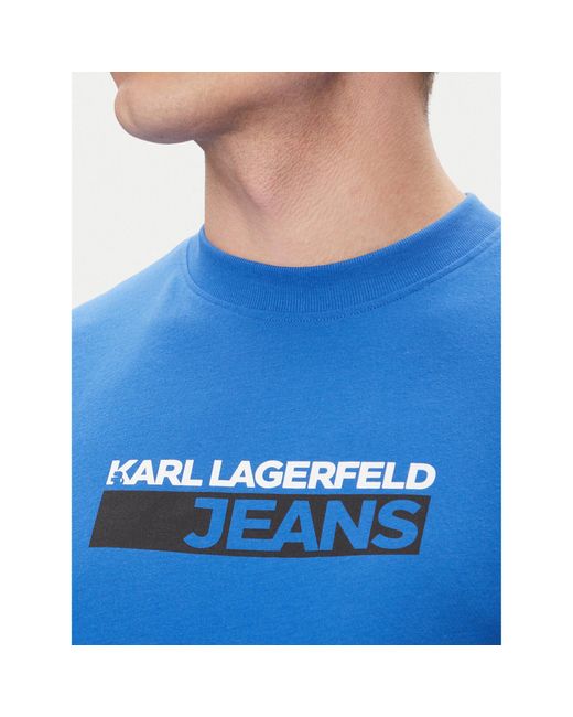 Karl Lagerfeld T-Shirt A2M17074 Regular Fit in Blue für Herren
