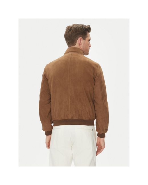 Serge Pariente Lederjacke Expo Vs Regular Fit in Brown für Herren