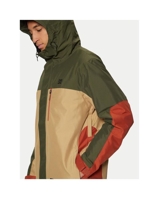 Dc Snowboardjacke Defiant Adytj03084 Standard Fit in Green für Herren