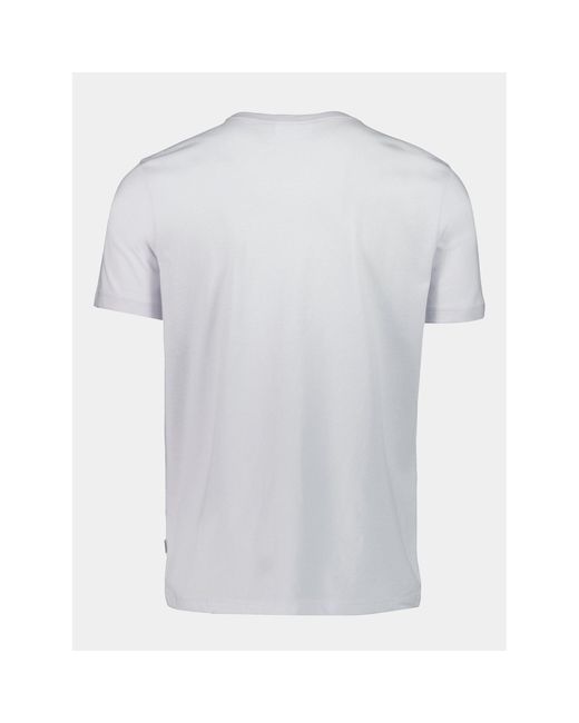 Lindbergh T-Shirt 30-400200 Relaxed Fit in White für Herren