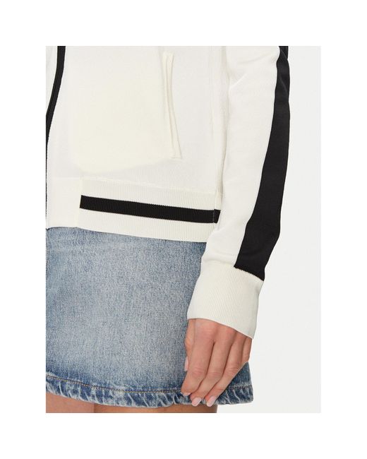 Guess White Sweatshirt V5Gq01 Z3D60 Regular Fit