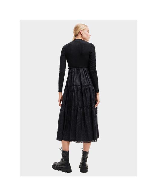 Desigual Black Kleid Für Den Alltag 23Wwvwad Regular Fit