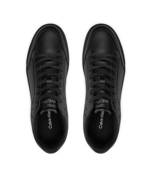 Calvin Klein Sneakers Low Top Lace Up Lth Perf Mono Hm0Hm01428 in Black für Herren