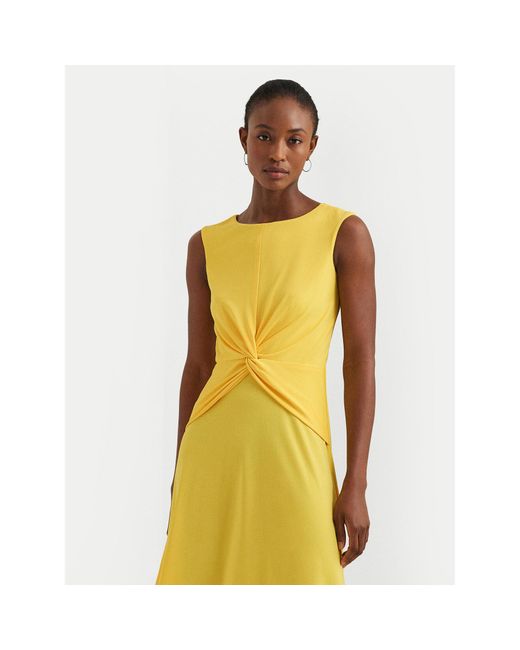 Lauren by Ralph Lauren Yellow Kleid Für Den Alltag 250872090008 Regular Fit