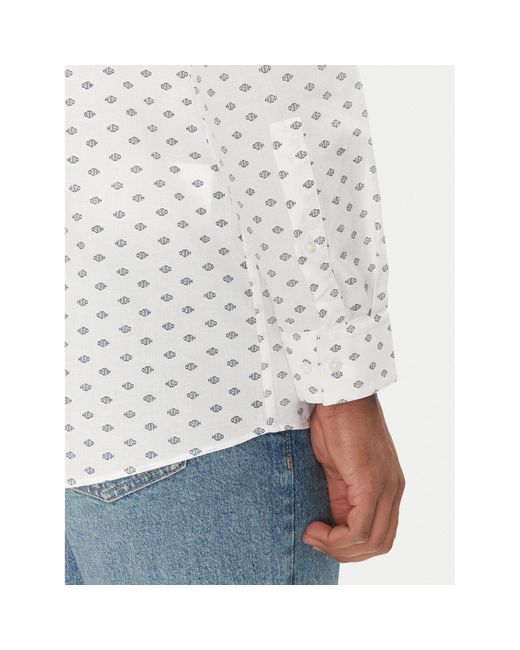 HUGO Hemd Valerio 50539802 Modern Fit in White für Herren