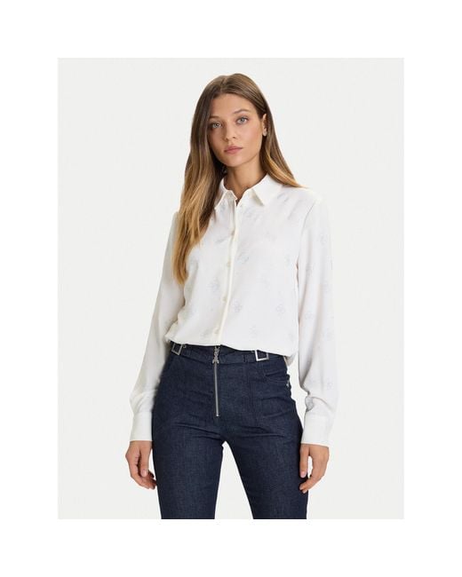 Guess White Hemd W5Bh80 W2982 Regular Fit