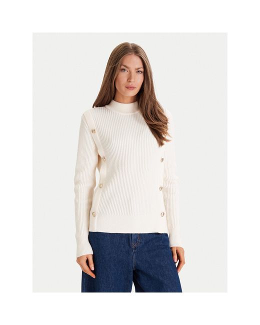 Morgan White Pullover 252-Mcool Regular Fit