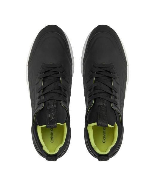 Calvin Klein Sneakers Low Top Lace Up Lth Hm0Hm00317 in Black für Herren