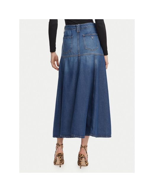 Guess Blue Jeansrock W6Gd09 D0702 Regular Fit