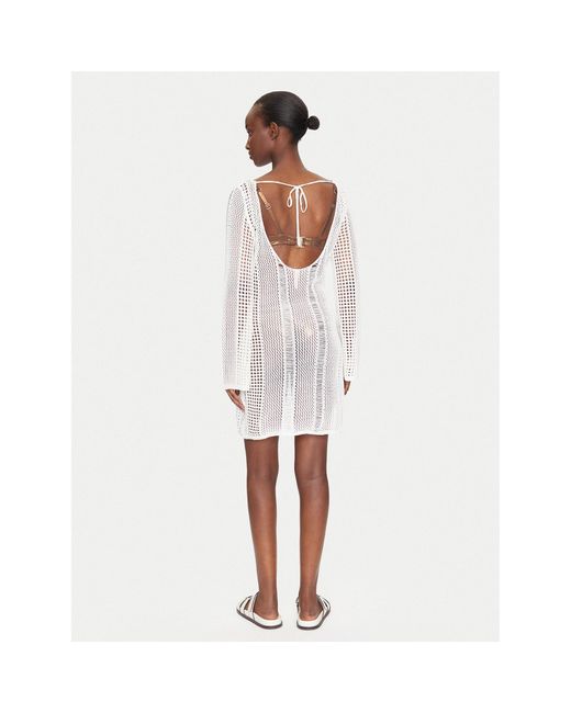 Hunkemöller White Strandkleid Crochet 206710 Regular Fit