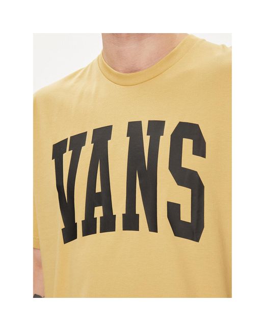 Vans T-Shirt Arched Ss Tee Vn000G47 Regular Fit in Natural für Herren