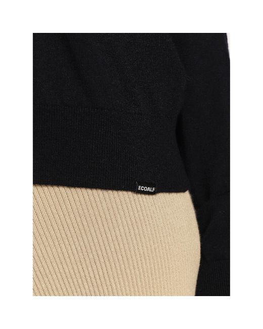 Ecoalf Black Pullover Keep Gaknkeepa6261Ww22 Regular Fit