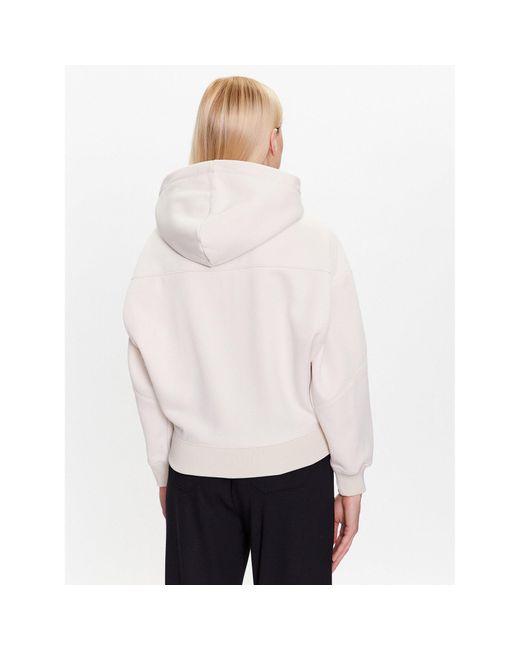 Calvin Klein White Sweatshirt J20J221328 Écru Oversize