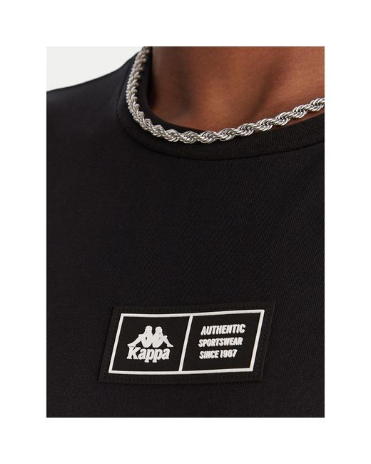 Kappa T-Shirt Authentic Nuria 341V2Uw Regular Fit in Black für Herren