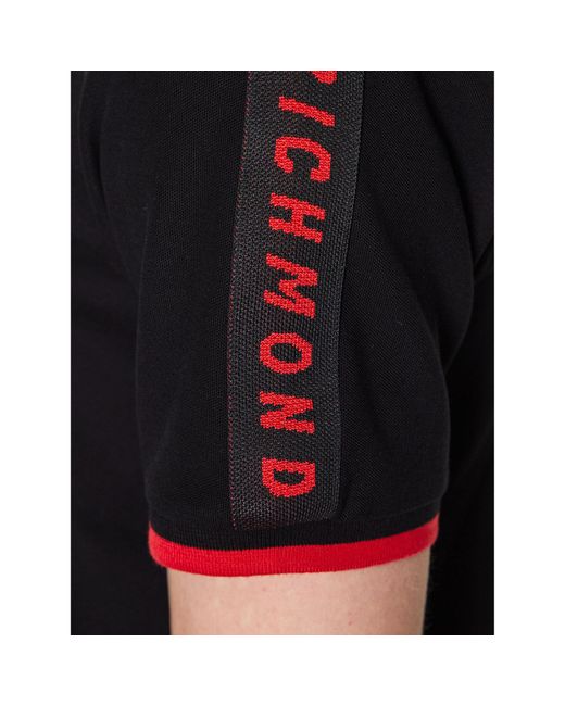 John Richmond Polohemd Ump23010Po Regular Fit in Black für Herren