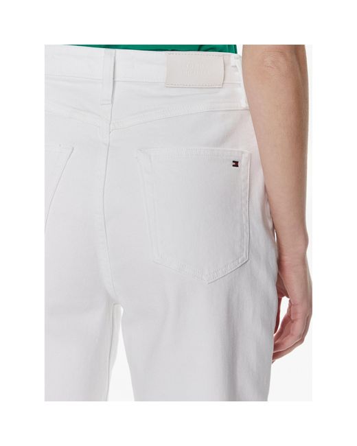Tommy Hilfiger White Jeans Ww0Ww41319 Weiß Straight Fit
