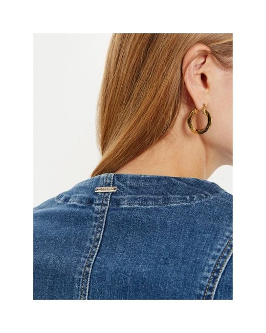 Liu Jo Blue Jeansjacke Uf4120 D4448 Regular Fit