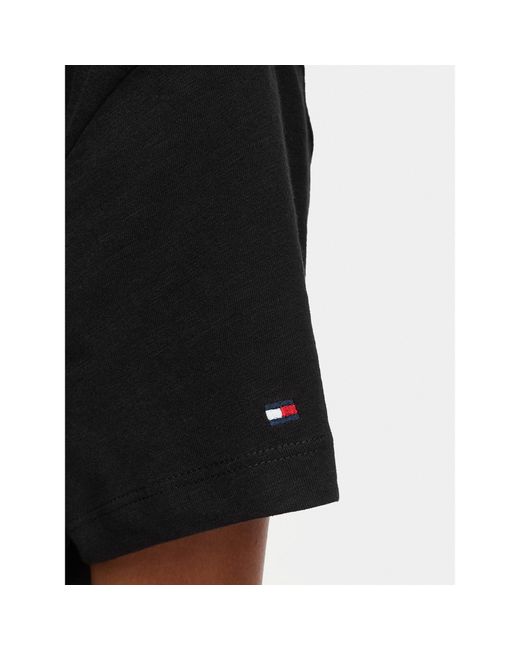 Tommy Hilfiger Black Kleid Für Den Alltag Ww0Ww48747 Relaxed Fit