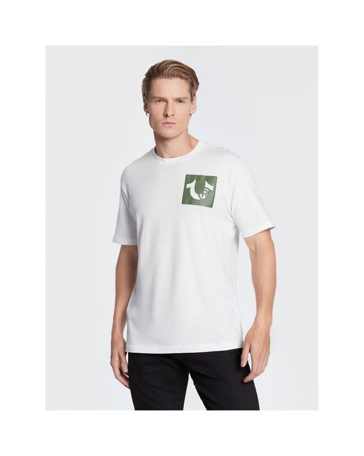 True Religion T-Shirt 106298 Weiß Regular Fit in White für Herren