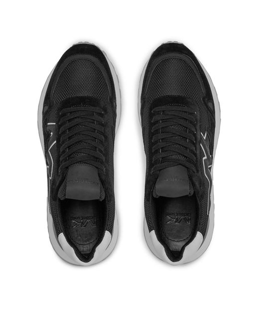 MICHAEL Michael Kors Sneakers miles trainer 42r4mifs3d blk/opticwht 012 in Black für Herren