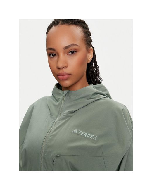 Adidas Green Windjacke Terrex Xploric In4629 Loose Fit