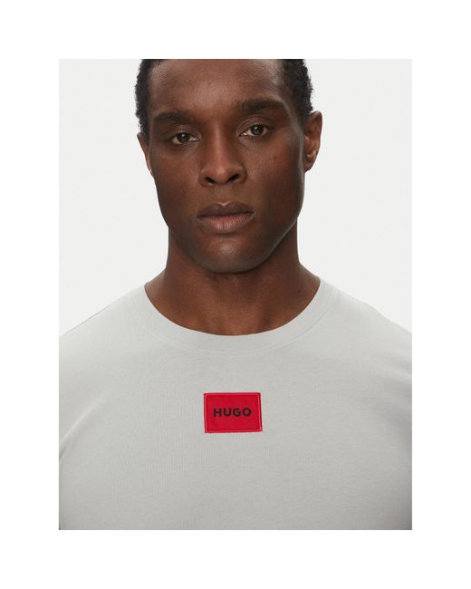 HUGO T-Shirt Diragolino212 50447978 Regular Fit in Gray für Herren