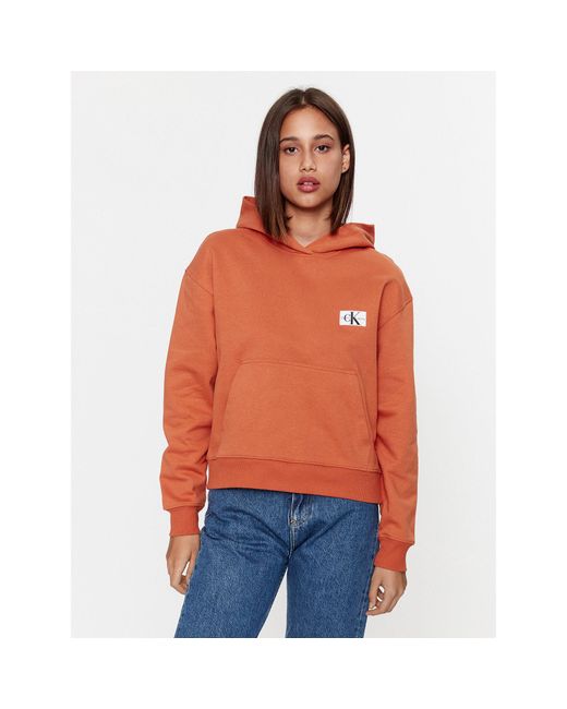 Calvin Klein Orange Sweatshirt J20J222732 Regular Fit
