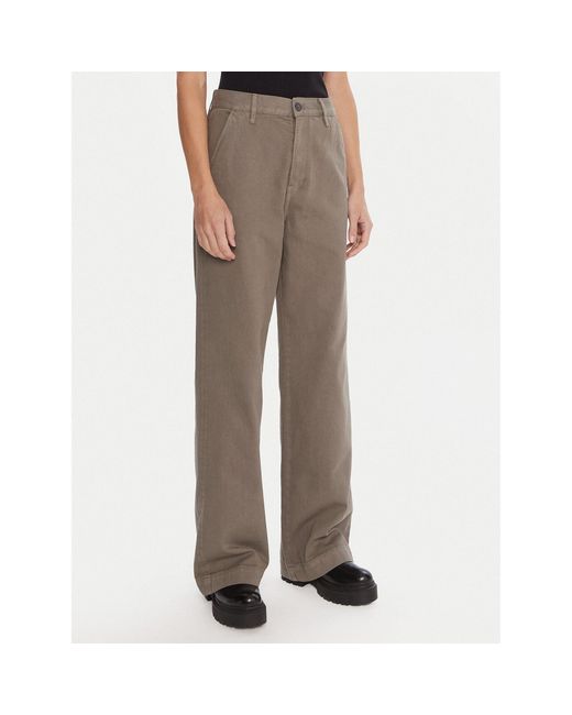 G-Star Brown Stoffhose Deck 2.0 D26432-E078 Wide Leg