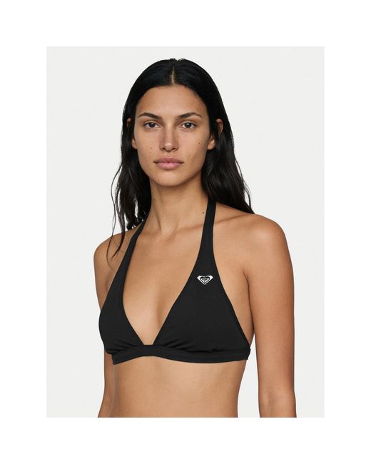 Roxy Black Bikini-Oberteil Solid Essentials Erjx305689