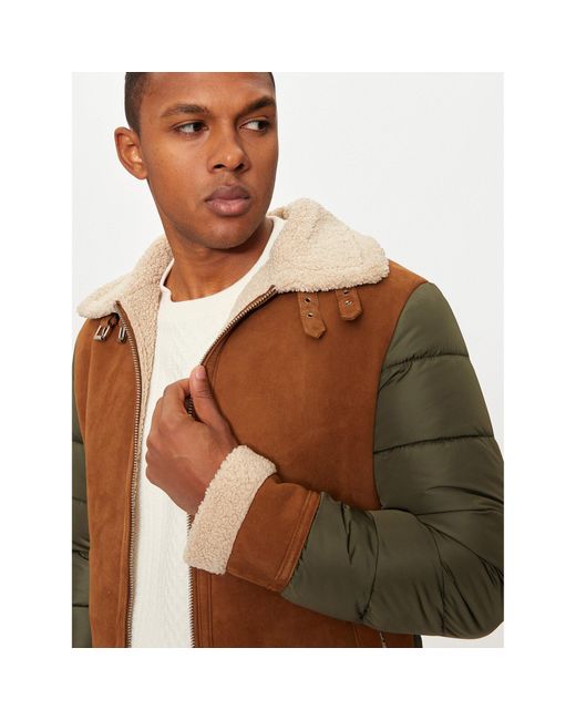 Bomboogie Lederjacke Jmmilkpgst4 Regular Fit in Blue für Herren