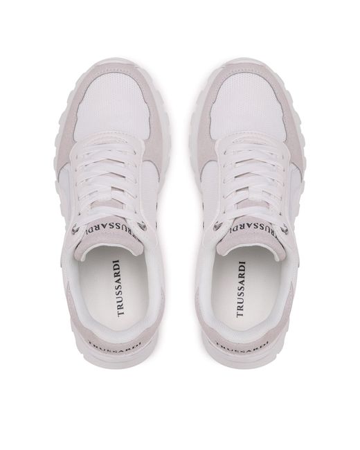 Trussardi White Sneakers 79A00850 Weiß