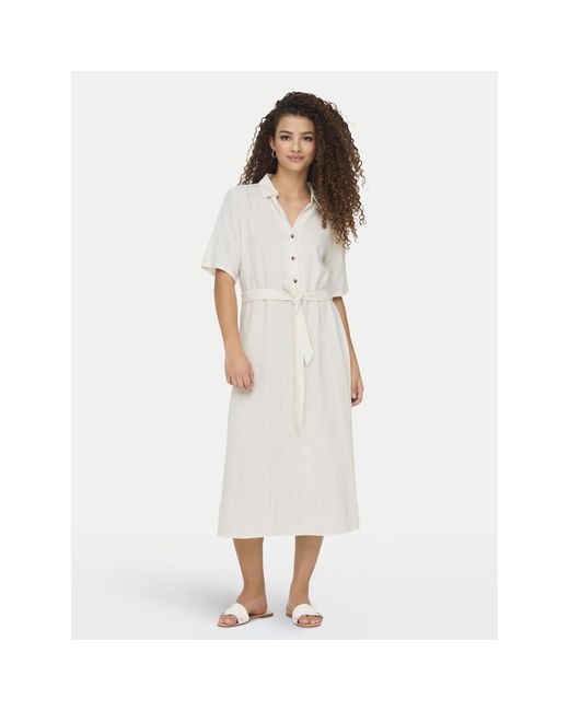 Jdy White Sommerkleid Say 15338771 Regular Fit