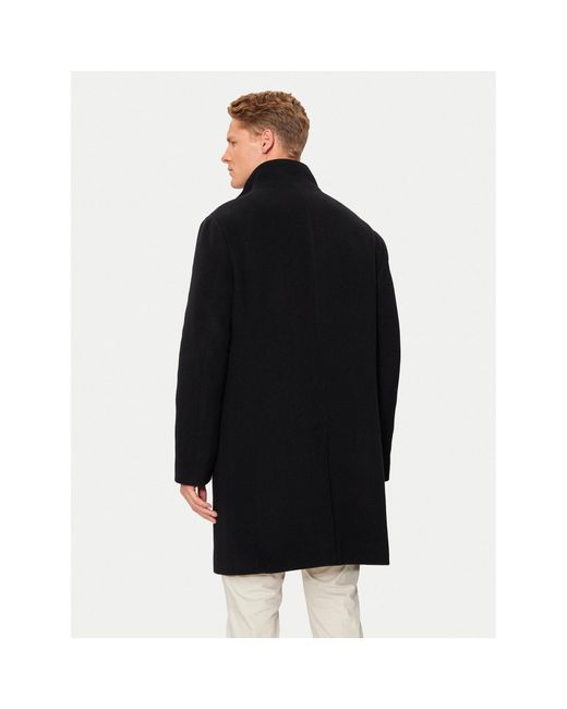 Tommy Hilfiger Wollmantel Mw0Mw37956 Regular Fit in Black für Herren