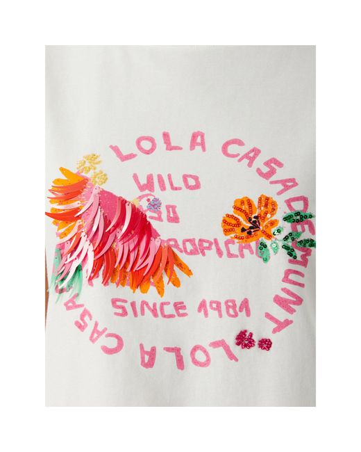 Lola Casademunt Red T-Shirt Ls2615010 Regular Fit