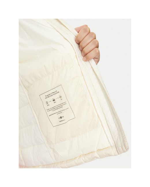 Guess White Daunenjacke W4Yl00 Wg922 Écru Regular Fit