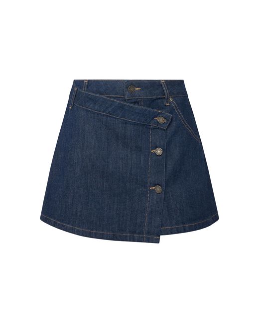 Guess Blue Jeansrock W5Bd96 D002A Regular Fit