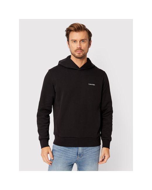 Calvin Klein Sweatshirt Micro Logo K10K109927 Relaxed Fit in Black für Herren