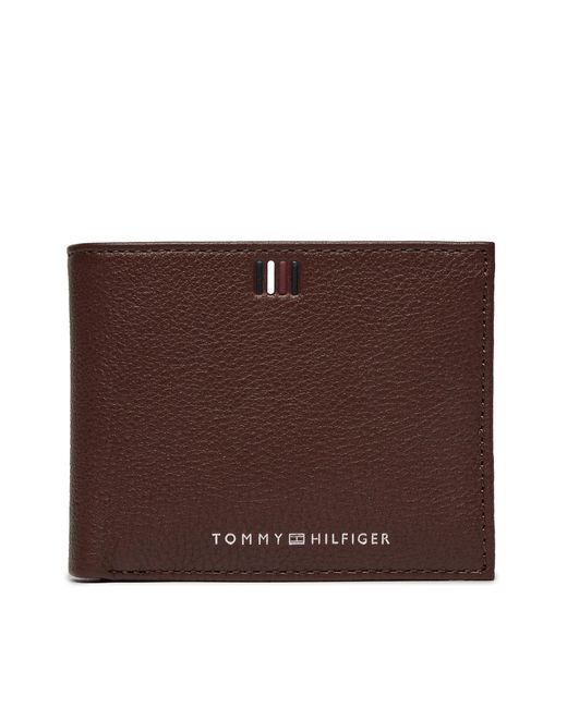 Tommy Hilfiger Große Herren Geldbörse Th Central Mini Cc Wallet Am0Am11854 in Brown für Herren