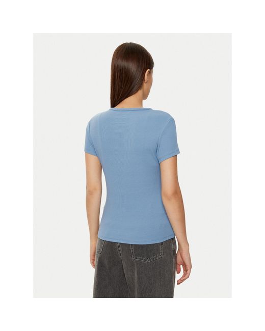 Tommy Hilfiger Blue T-Shirt Essential Dw0Dw17383 Slim Fit