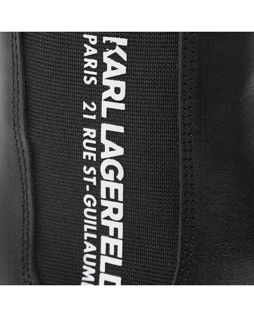 Karl Lagerfeld Klassische stiefeletten kl42944 black lthr