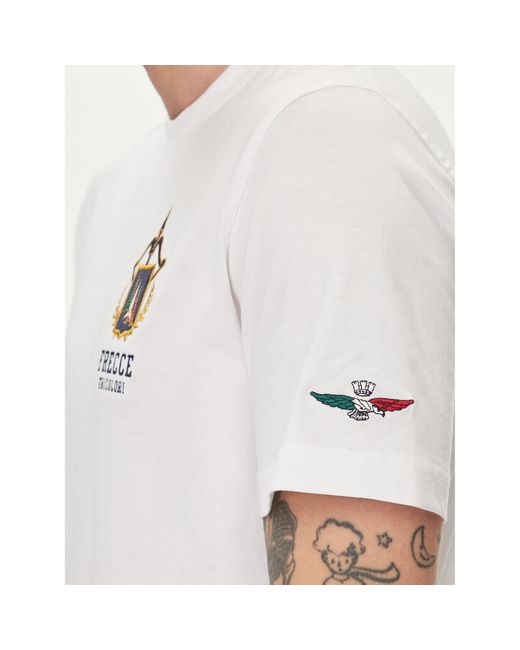 Aeronautica Militare T-Shirt 241Ts2220J641 Weiß Regular Fit in White für Herren