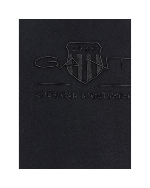 Gant T-Shirt Reg Tonal Shield Ss 2003140 Regular Fit in Black für Herren