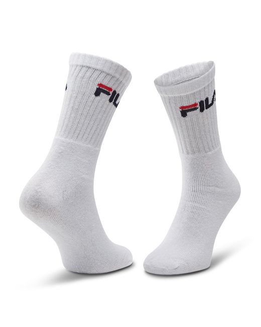 Fila White 3Er-Set Hohe -Socken F9505 Weiß