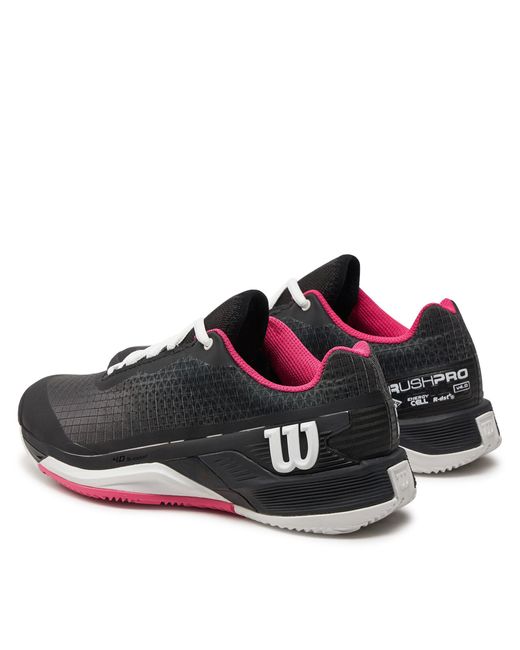 Wilson Black Schuhe Rush Pro 4.0 W Clay Wrs332140