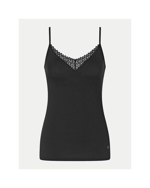 Triumph Black Pyjama-T-Shirt Aura Spotlight 10221405 Regular Fit